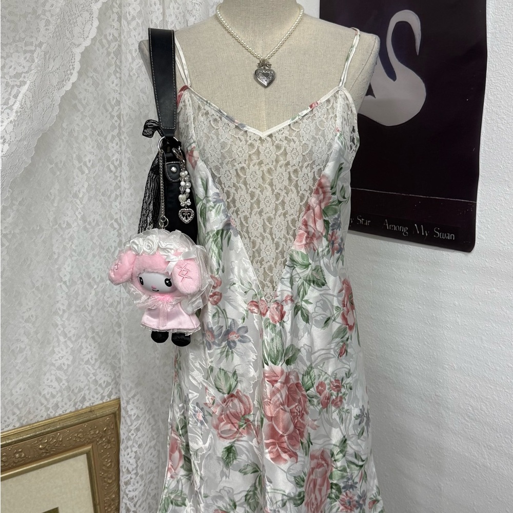 Floral Lace Chemise slip dress